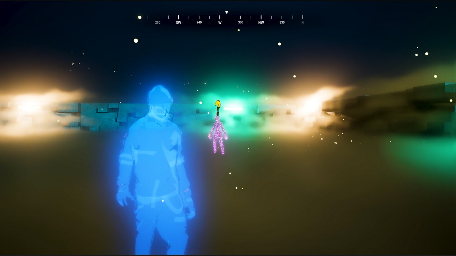 RHM gameplay showing a blue player state and unknown entity